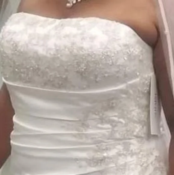 David's Bridal | Dresses | Plus Size Davids Bridal Wedding Dress | Poshmark